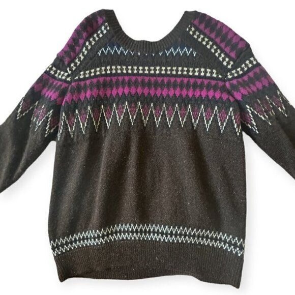 Junya Watanabe Comme des Garçons, Brown multi Jacquard Sweater, Fair Isle, Size - Picture 12 of 15